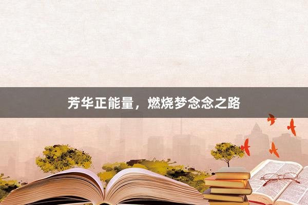 芳华正能量,燃烧梦念念之路